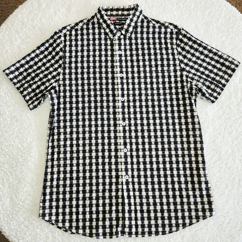 MARVEL Punisher Button Front Casual Shirt